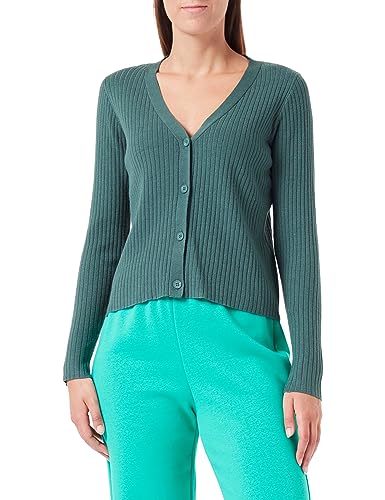 Pieces Damen Pccrista Ls Knit Cardigan Noos Bc Srickjacke, Trekking Green,M von PIECES