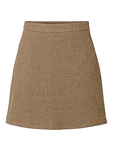 PIECES Damen Pcbaven Hw Skirt, Tigers Eye/Detail:Melange, S von PIECES