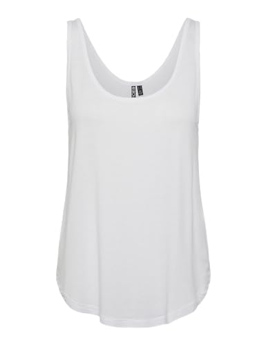 PIECES Damen PCBILLO Tank TOP SOLID NOOS BC Tanktop 17146246,Bright White,S von PIECES