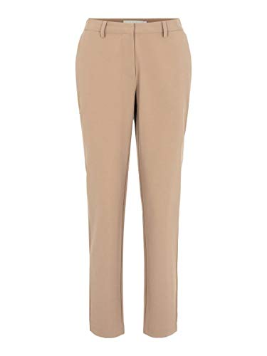 PIECES Damen Pcboss Mw Ankle Pant Noos, Natural/Detail:cp, S von PIECES