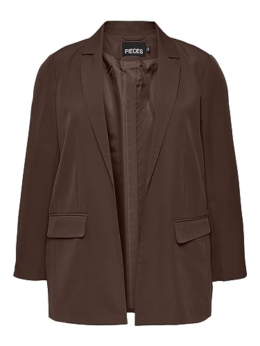 PIECES Damen Pcbossy Ls Loose Blazer Noos Qx, Chicory Coffee, 50 Große Größen PIECES Damen Pcbossy Ls Loose Blazer Noos Qx, Chicory Coffee, 50 Große Größen von PIECES