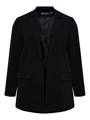 PIECES Damen Pcbossy Ls Loose Blazer Noos Qx, Schwarz, 46 Große Größen von PIECES