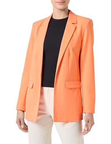 PIECES Damen Pcbozzy Ls Loose Blazer Noos Bc Klassischer Blazer, Tangerine ,XS PIECES Damen Pcbozzy Ls Loose Blazer Noos Bc Klassischer Blazer, Tangerine ,XS von PIECES