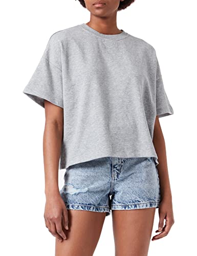 Pieces Damen Pcchilli Summer 2/4 Loose Sweat Noos, Light Grey Melange, XXL von PIECES