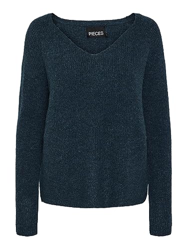 PIECES Pcellen Ls V-Neck Knit Noos Bc von PIECES