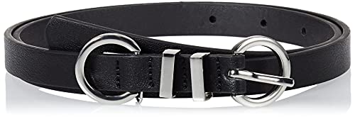 PIECES Damen Pcfrancisca Slim Jeans Belt, Schwarz, 80 von PIECES