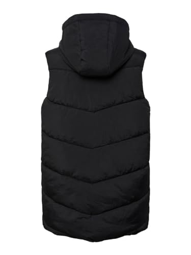 PIECES Damen Pcjamilla Short Puffer Vest Noos Bc, Schwarz, M von PIECES