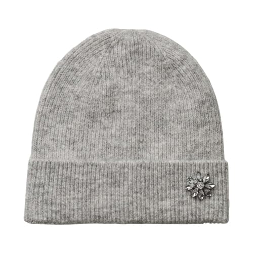 PIECES Damen Pcjeila Hood Bc Mütze, Light Grey Melange ,Einheitsgröße von PIECES