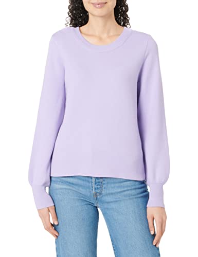 PIECES Damen Pcjenna Ls O-Neck Knit Noos Bc, Purple Rose, S von PIECES