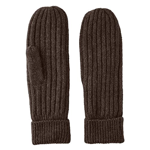 PIECES Damen Pcjeslin Wool Mittens Noos Bc, Chicory Coffee, Einheitsgröße PIECES Damen Pcjeslin Wool Mittens Noos Bc, Chicory Coffee, Einheitsgröße von PIECES