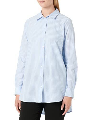 PIECES Damen Pcjiva Ls Shirt Noos Bc, Kentucky Blue, S von PIECES