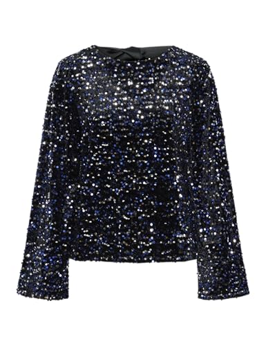 PIECES Female Oberteil mit Langen Ärmeln PCKAM Pailletten Schleifen, Black 1 ,S PIECES Female Oberteil mit Langen Ärmeln PCKAM Pailletten Schleifen, Black 1 ,S von PIECES