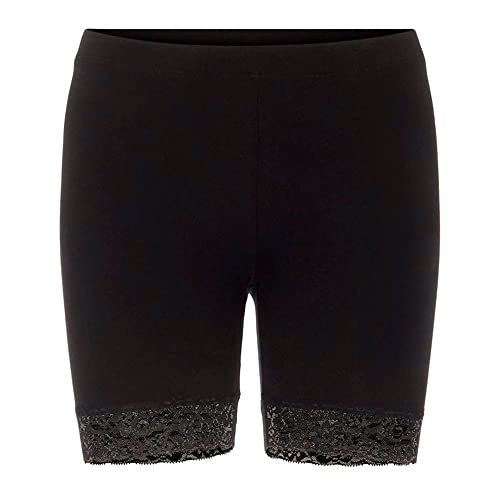 Pieces Damen Pckiki Lace Shorts Noos, Schwarz, XS von PIECES