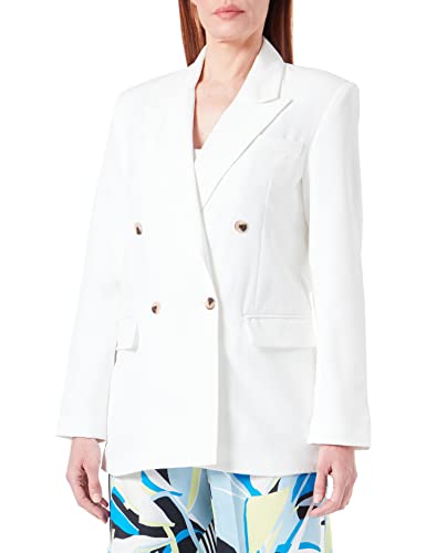 PIECES Damen Pckyza Oversized Blazer Bc, Cloud Dancer, L von PIECES