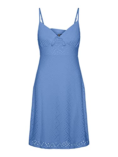 PIECES Damen Pcluca Strap Dress, Cornflower Blue, XS von PIECES