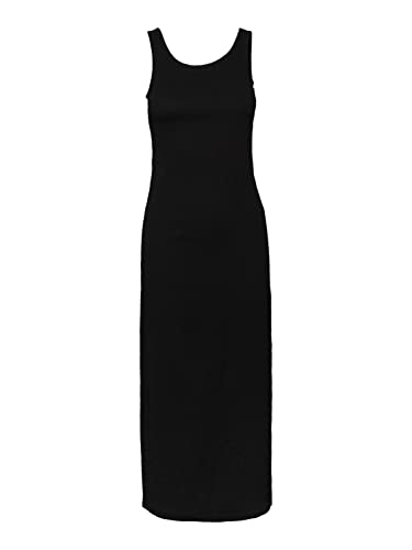 PIECES Damen Pcluna Sl Maxi Dress Sa Bc, Schwarz, XS von PIECES