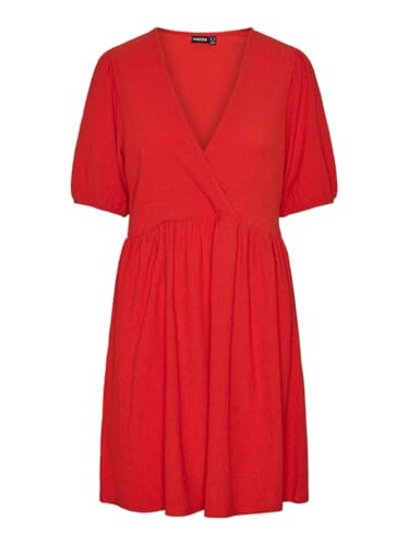 PCLUNA SS V-Neck Short Dress SA BC von PIECES