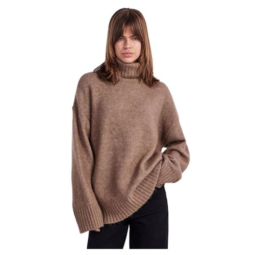 Pcnancy Ls Loose Roll Neck Knit Noos Bc von PIECES