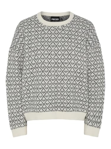 PCNAVI LS O-Neck Knit MM von PIECES