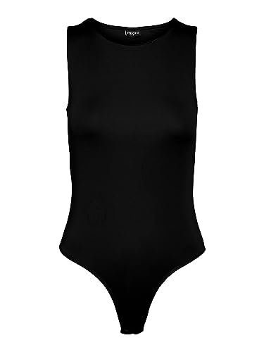 PIECES Damen Pcneja Sl Bodystocking Noos Bc Body, Schwarz,M von PIECES