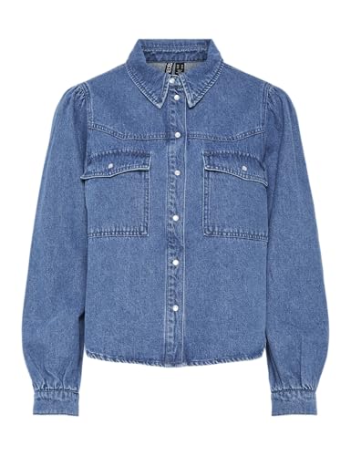 PCPAULA LS Short Shirt von PIECES