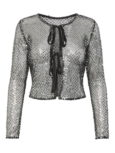 PCRISSI LS Reversible Sequins Cardigan PCRISSI LS Reversible Sequins Cardigan von PIECES