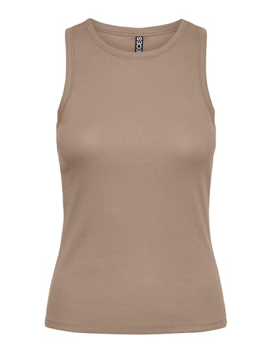PIECES Damen Pcruka Boxer Tank Top Noos Bc, Silver Mink,M PIECES Damen Pcruka Boxer Tank Top Noos Bc, Silver Mink,M von PIECES
