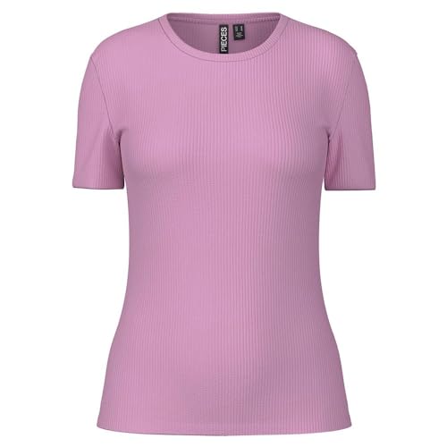 PIECES Damen Pcruka Ss Top Noos Bc, Pastel LavenderXS PIECES Damen Pcruka Ss Top Noos Bc, Pastel LavenderXS von PIECES