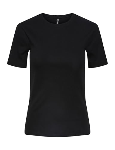 PIECES Damen Pcruka Ss Top Noos Bc, SchwarzS PIECES Damen Pcruka Ss Top Noos Bc, SchwarzS von PIECES