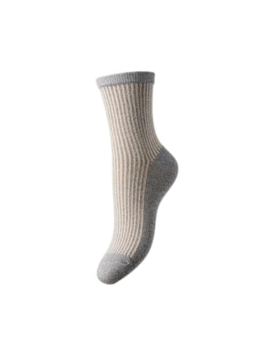 PCSEBBY GLITTER LONG STRIPE SOCKS NOOS von PIECES