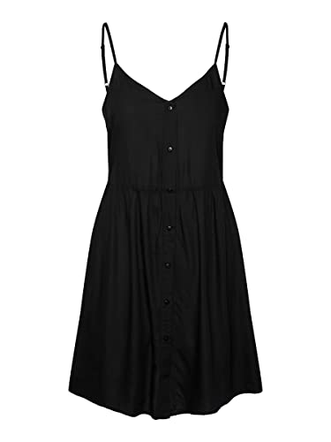 PIECES Damen Pctala Slip Dress Noos Bc, Schwarz, M von PIECES