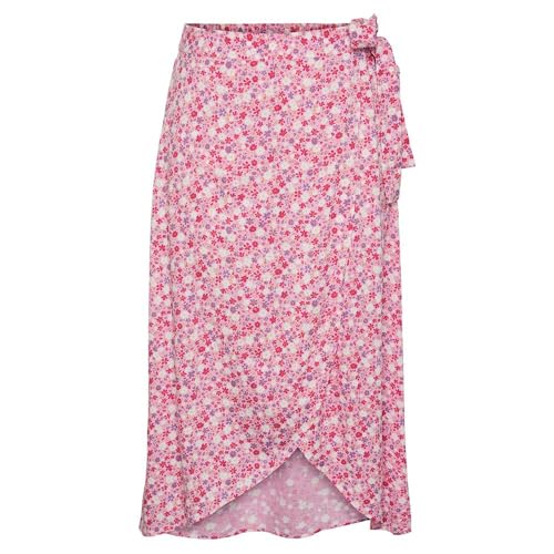 PIECES Damen Pctala Wrap Skirt Noos Bc Rock, Hot Pink,XS von PIECES
