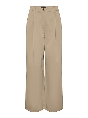 PIECES Damen Pcthelma Hw Pants Noos, Irish Cream, M von PIECES