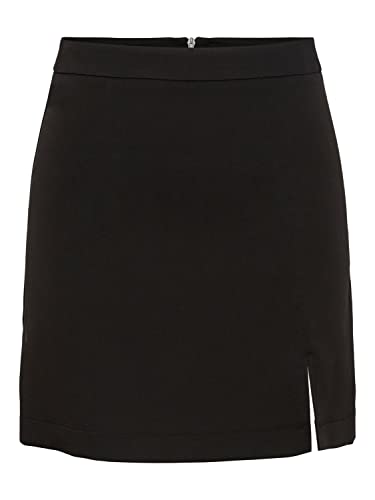 PIECES Damen Pcthelma Hw Skirt Noos, Schwarz, M von PIECES