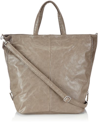 PIECES ATIFA Bag 17056362 Damen Henkeltaschen 47x38x21 cm (B x H x T), Beige (Sand 15-1225 TCX) von PIECES