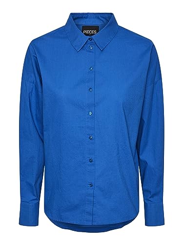 PIECES Bluse Damen, Princess Blue, M von PIECES