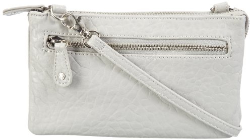 PIECES DAGNA Cross Over Bag 17051603, Damen Umhängetaschen, Grau (Chrome Grey), 20x12x4 cm (B x H x T) von PIECES