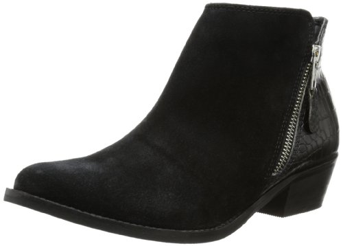 PIECES Damen DANJA Suede Boot Schlupfstiefel, Schwarz (Black), 41 von PIECES