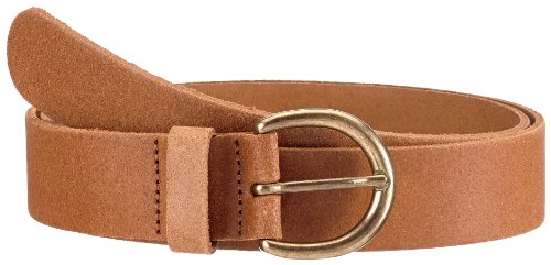 PIECES Damen Gürtel LONDON LEATHER JEANS BELT SUPPLY, Einfarbig, Gr. 90, Braun (COGNAC.) von PIECES