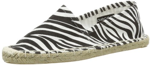 PIECES Damen HAISHA Espadrillos Espadrilles, Schwarz (Black Zebra C-N10) von PIECES
