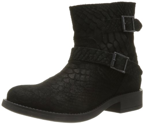 PIECES Damen IZA Suede Spring Boot Croc Black Schlupfstiefel, Schwarz (Schwarz), 42 von PIECES