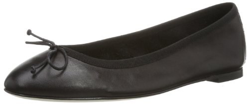 PIECES Damen Kate Leather Ballerina Black Ballerinas, Schwarz (Schwarz), 37 EU von PIECES