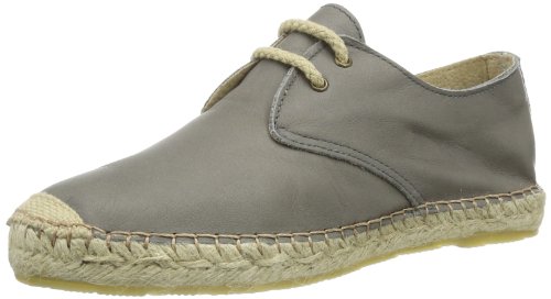 PIECES Damen Kay Leather Espadrillos Grey Espadrilles, Grau (Grau) von PIECES