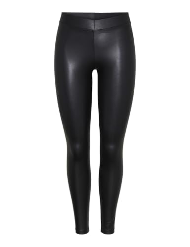 PIECES Damen PCNEW Shiny Leggings NOOS 17058457, Black, S/M von PIECES