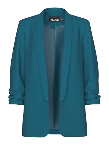 PIECES Damen Pcboss Noos 3/4 Blazer, Deep Lagoon,M PIECES Damen Pcboss Noos 3/4 Blazer, Deep Lagoon,M von PIECES