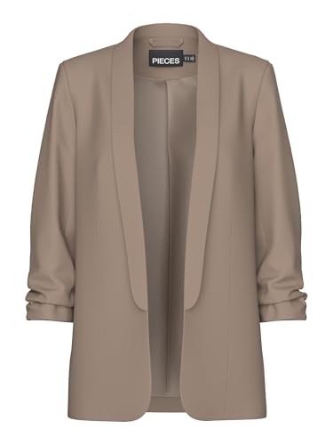 PIECES Damen Pcboss Noos 3/4 Blazer, Fossil,XL PIECES Damen Pcboss Noos 3/4 Blazer, Fossil,XL von PIECES