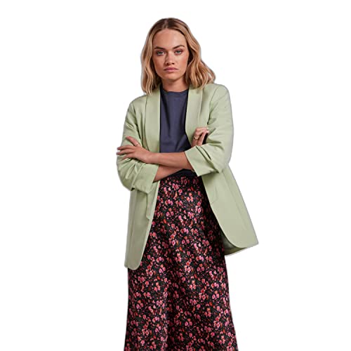 PIECES Damen Pcboss Noos 3/4 Blazer, Quiet Green ,S von PIECES