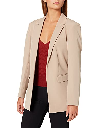 PIECES Damen Pcbozzy Ls Loose Blazer Noos Bc Klassischer Blazer, Silver Mink,XS von PIECES