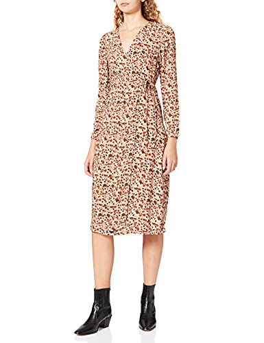 PIECES PCCARLY LS WRAP MIDI Dress BC von PIECES