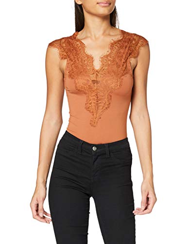 PIECES Damen Pcilu Sl Top Noos, Mocha Bisque, M von PIECES